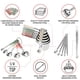 thumbnail image 3 of Juego de tazas y cucharas medidoras CuttleLab de acero inoxidable, 22 piezas, 3 of 8