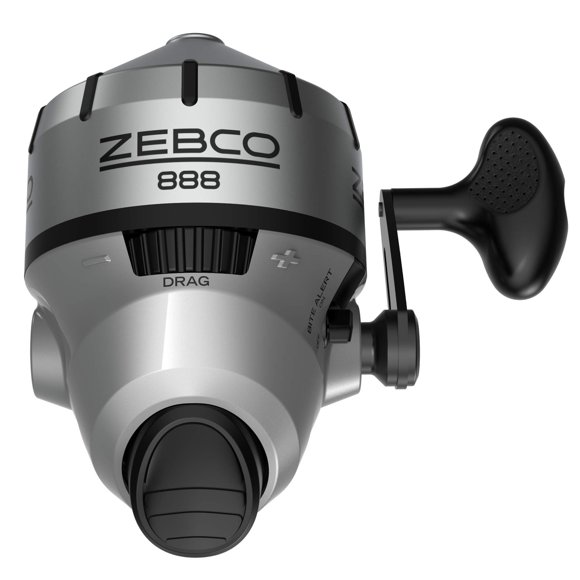 Carrete de Pesca Zebco 80 de Tamaño Plateado Spincast
