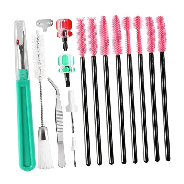 Kit de limpieza para máquina de coser, accesorios, destornilladores, herramientas de reparación portátiles multifunción, limpiador para entusiastas de