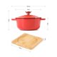 thumbnail image 2 of Juego de 2 mini ollas holandesas HAWOK de 14 cm, 23 oz, color rojo, 2 of 5