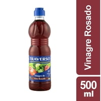 Vinagre De Vino Rosado Botella 500 Cc Traverso