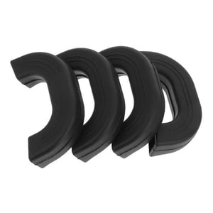Bothyi - 4 Piezas De Soporte De Mango De Silicona Antideslizante Para Sartenes Sartenes Negro