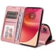thumbnail image 2 of Funda Billetera para Motorola Edge 50 Fusion con Porta Tarjetas y Soporte Ajustable Rosa, 2 of 4
