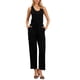 thumbnail image 2 of INSPIRE CHIC Monos para Mujeres Elegantes y Casuales Mono sin Mangas Cuello Redondo Tejido Pierna Ancha Rompers Jumpers Conjuntos de Verano L Negro, 2 of 6