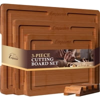 Juego De Tablas De Cortar Empune Bamboo Con Soporte Para Cocina