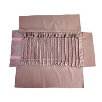 Ioensy - Bolsa Enrollable Para Joyería, Collar Seguro De Terciopelo, Bolsa De Almacenamiento De Viaje, Organizador Enrollable