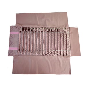 Ioensy - Bolsa Enrollable Para Joyería, Collar Seguro De Terciopelo, Bolsa De Almacenamiento De Viaje, Organizador Enrollable