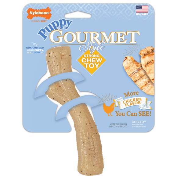Masticable Nylabone Gourmet Style Stick para cachorros de pollo