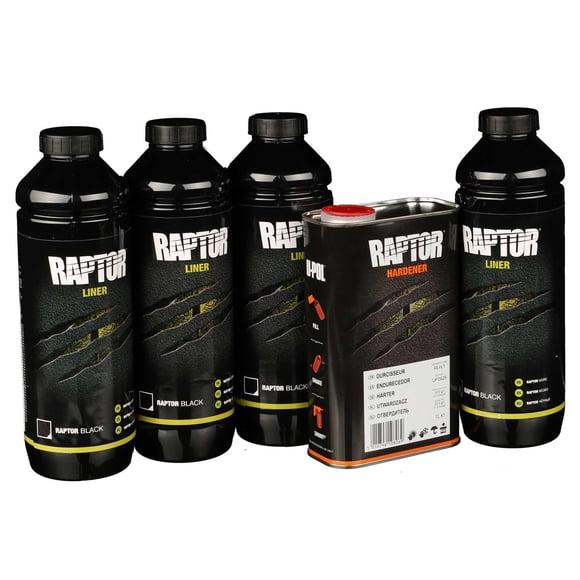 Kit de forro para cajas de camión U-POL Raptor, negro, 4 litros, 10 veces más resistente