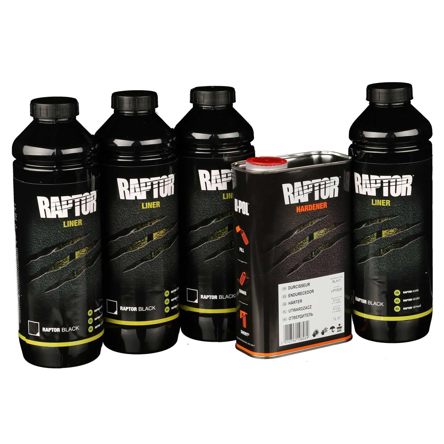 Kit De Forro Para Cajas De Camión U-pol Raptor, Negro, 4 Litros, 10 Veces Más Resistente