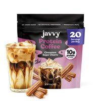 Javvy - Churro Proteico Con Café Helado, Canela Y Azúcar, 20 Porciones