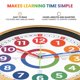 thumbnail image 2 of Reloj de pared Oyster&Pop extra grande para aprender, 35 cm, para niños, 2 of 7