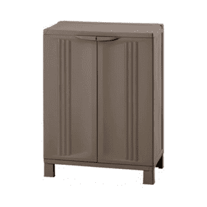 Importclick - Armario Estante Mediano Plástico 6.5X39X91 Cm Café
