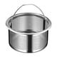 thumbnail image 3 of Colador de fregadero de acero inoxidable, filtro de alimentos reutilizable fácil de limpiar, mango vadeable, cesta de malla para fregadero, colador de Acero 304 altura 4cm, 3 of 5