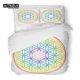 thumbnail image 1 of x197 Bed SheetsDark Blue Duvet Cover Flower of Life With Stars Geometry Piece Bedding Set Abstract Spiritual Symbol Sacr Quilt Cover 3-Piece Bedding Set (1 Duvet Cover + 2 Pillow Shams) nj197, 1 of 5