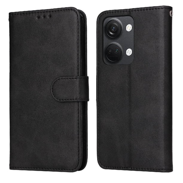 Funda Billetera para OnePlus ACE 2V con Porta Tarjetas y Soporte Ajustable Negro