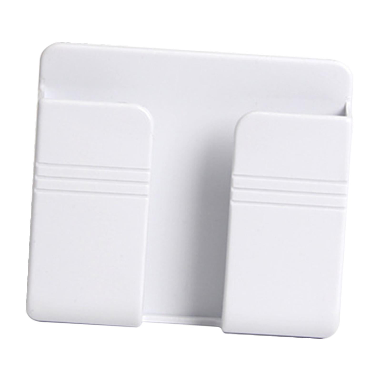 Magideal - Soporte Para Teléfono, Soporte Para Celular, Gadgets, Gran Capacidad, Con Orificio Para Cable, Soporte Multiusos, Caja De Almacenamiento Para Baño Doméstico Blanco