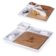 thumbnail image 2 of PICNIC TIME Dallas Cowboys Bandeja con Penínsulas, Bambú y Cerámica Blanca, 30 × 30 × 5 cm, 2 of 8