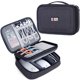 thumbnail image 1 of Organizador electrónico BUBM, bolsa de viaje de doble capa, negra, 1 of 8