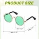 thumbnail image 2 of Gafas de Sol para Perros Uxcell, Gafas Retro para Gatos y Perros, Gafas Clásicas de Metal, Disfraz de Cosplay, Accesorios para Fotos, Mini Gafas Lindas, (Redondas, Lentes Verdes), 2 of 7