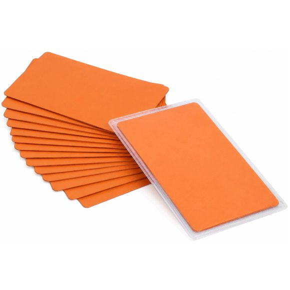 Tarjetas de visita OESDLTD 86 × 54 mm 0,8 mm Naranja – Pack de 15