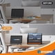 thumbnail image 5 of Organizador de archivos para escritorio Gawerk de malla con 3 bandejas y 2 compartimentos verticales, 5 of 7
