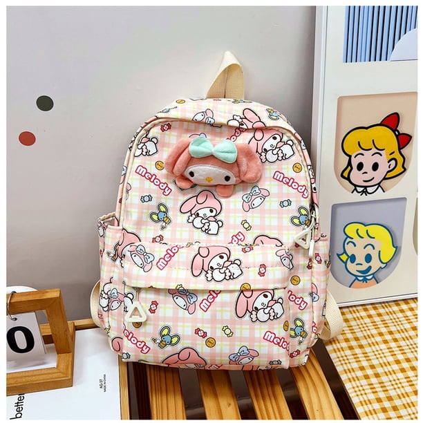 Kindergarten Kuromi Backpack Snoopy Girls School Bags Kawai Cartoon Kids Satchel School Stationery/ Gifts