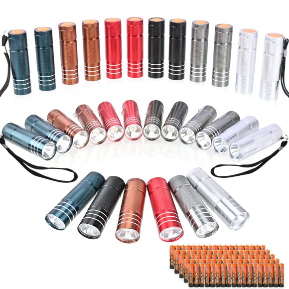 Linterna Yikosam Super Bright Mini con pilas, paquete de 30 unidades