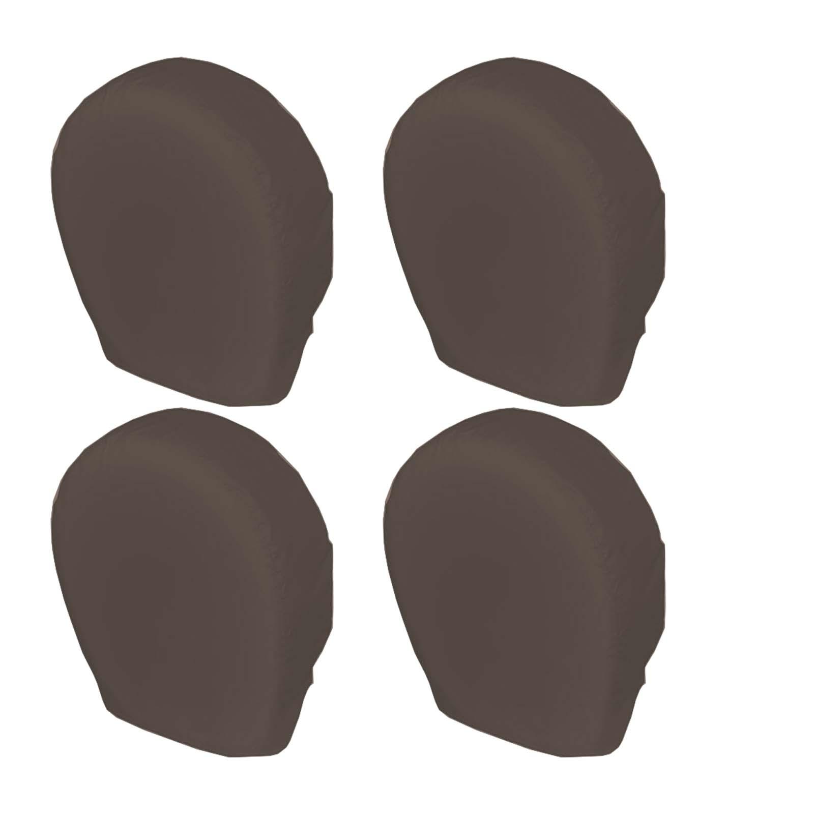 Ioensy - Juego De 4 Fundas Para Neumáticos De Repuesto, 210D Oxford, Resistente Al Desgarro, Resistente Al Sol, Talla M, Color Café