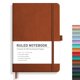 thumbnail image 1 of Cuaderno con diario RETTACY A5, con forro, 192 páginas, piel, color marrón, 1 of 8