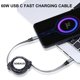 thumbnail image 2 of Cable de carga SDBAUX USB C a USB C retráctil de 60 W, paquete de 2, 2 of 7