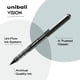 thumbnail image 4 of Bolígrafo Uniball Vision con micropunta de 0,5 mm, color negro, paquete de 12 unidades, 4 of 7