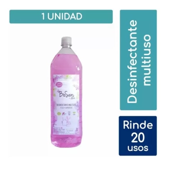 Desinfectante Multiuso Biodegradable Biosens Lavanda 2L - Limpieza Natural Y Aroma Fresco