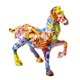 thumbnail image 1 of Estatuilla De Caballo Colorida Estatua Artesanía De Resina Para Gabinete De Vino Ornamento RA, 1 of 5