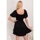 thumbnail image 3 of Vestido Corto Mujer Verano Manga Corta Globo Cuello V 3366, 3 of 3