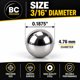 thumbnail image 2 of Bolas de rodamiento para bicicleta BC Precision 52100, 100 unidades, 2 of 3