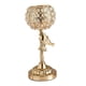 thumbnail image 1 of Portavelas Romántico Crystal Golden Stand Home Even Office Docor S, 1 of 5