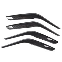 Ioensy - Juego De 4 Cubiertas De Manija De Puerta Interior Para Bmw X1 E84, Piezas Decorativas Resistentes, Patrón De Fibra De Carbono