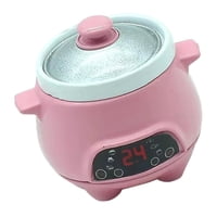 Bothyi - Casa De Muñecas Olla Arrocera Miniatura 1:12 Accesorios Decoración Para Horno Jardín Rosa