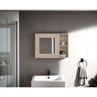 Tuhome - Botiquin Para Baño Cairo 40X55X12.1 Cm Rovere Con Espejo