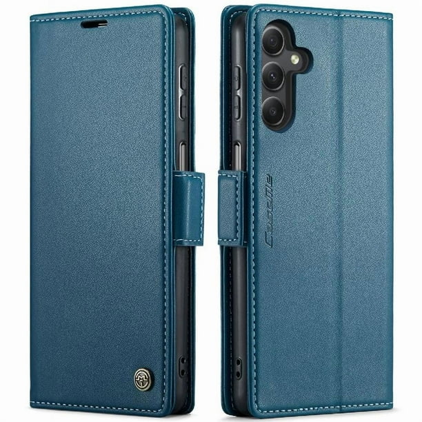 CaseMe tipo cartera Samsung Galaxy A24 4G con cierre magnético, RFID, tarjetero, soporte, carga inalámbrica
