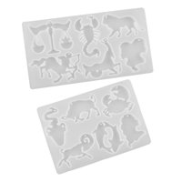 Magideal - Herramientas Portátiles De Constelaciones, Llavero Que Hace Decoraciones Animal Reutilizable Silicona Diy Para Llavero Colgante Gargantilla , Zodíaco