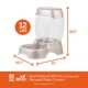 thumbnail image 3 of Alimentador Petmate Pet Cafe Pearl Tan para perros y gatos, 5,4 kg, 3 of 8