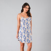 Camisola Satin Print Flores Mujer 33829-244