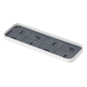 Magideal - Escurridor Lateral Para Fregadero De Cocina, Bandeja De Café, Esponjas, Dispensadores De Jabón, Bandeja Para Servir, Organizador, Práctico Y Práctico , Gris Talla S
