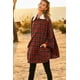 thumbnail image 3 of Poncho a Cuadros con Cuello Alto y Cierre en Contraste en el Bolsillo Interior Delantero, 3 of 7