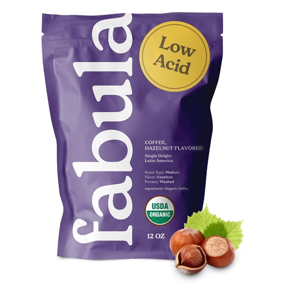 Café Fabula sabor avellana orgánico de baja acidez 340 g