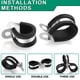 thumbnail image 4 of Abrazaderas de cable OURU de acero inoxidable, 30 unidades, 3/8 pulgadas (10 mm), color negro, 4 of 6