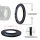 thumbnail image 4 of Adaptador de anillo de filtro de cámara de 58 mm a 77 mm para AMOPOFO, 4 of 5
