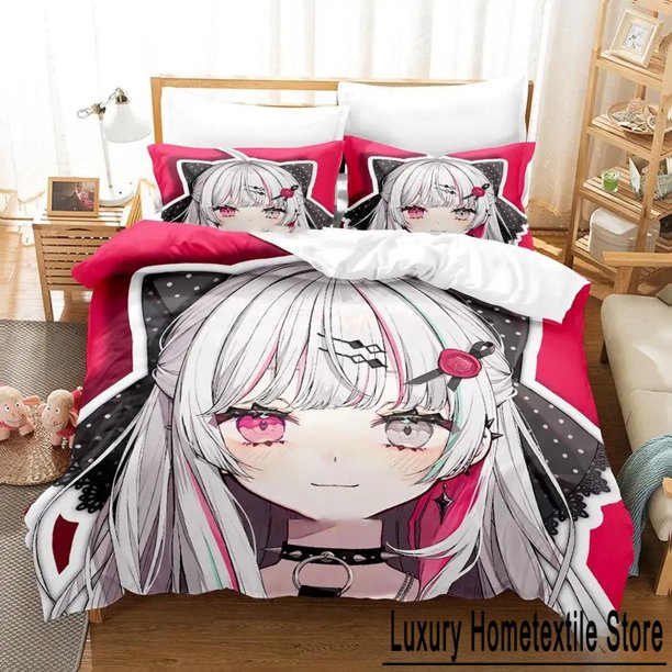 Kawaii Girl Ishigami Nozomi Bedding Set,Duvet Cover Bed Set Quilt Cover Pillowcase, Size Boys Girls Adults Bed Sheets